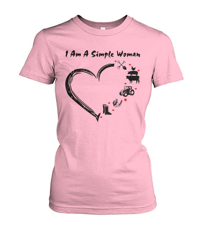 I  am a simple woman unisex  t-shirt , Hoodies - myfunfarm