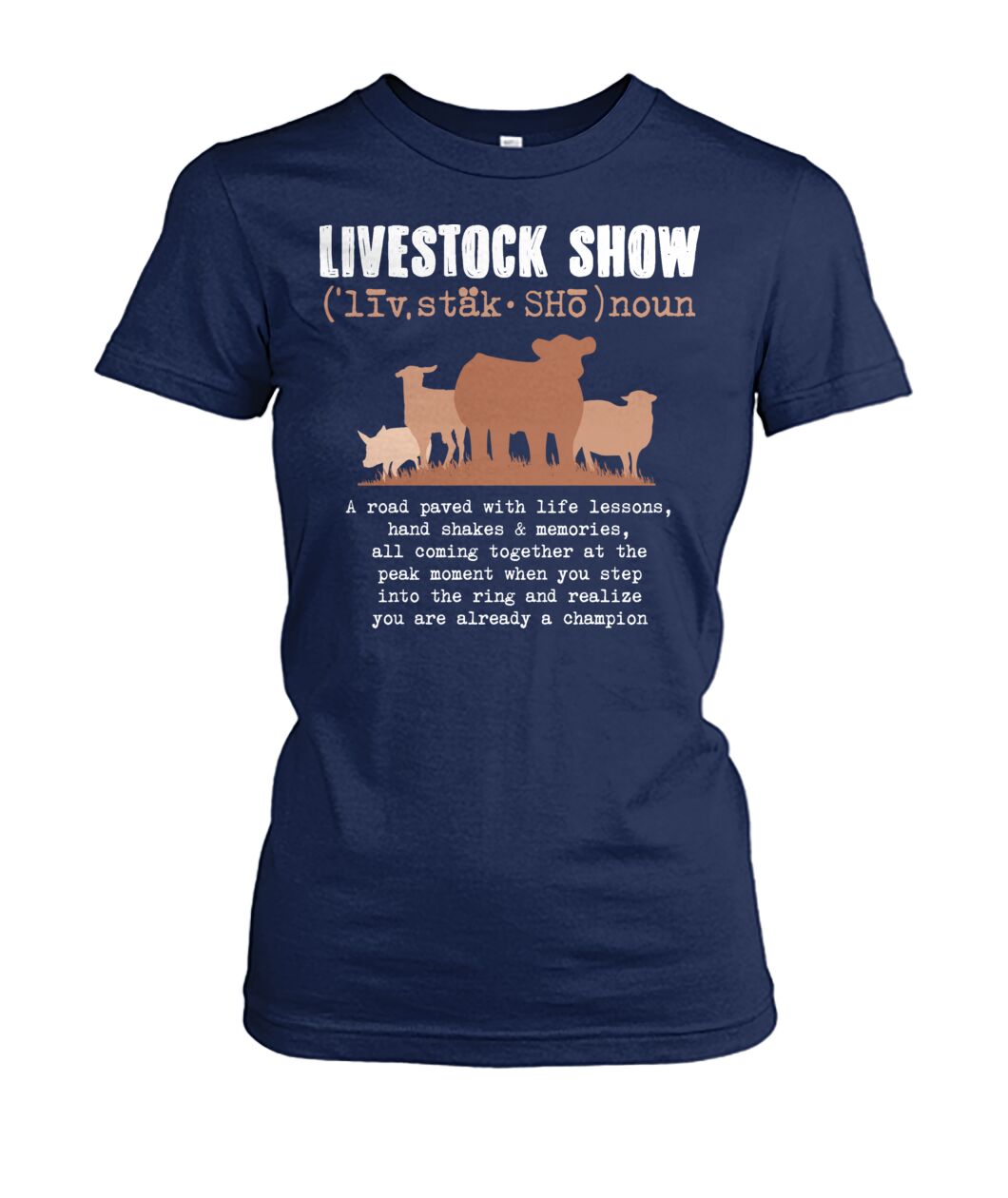 Livestock show - Men's and Women's t-shirt , Vneck, Hoodies - myfunfarm - clothing acceessories shoes for cow lovers, pig, horse, cat, sheep, dog, chicken, goat farmer