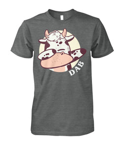 DAB funny cow - Men's and Women's t-shirt , Vneck, Hoodies - myfunfarm - clothing acceessories shoes for cow lovers, pig, horse, cat, sheep, dog, chicken, goat farmer
