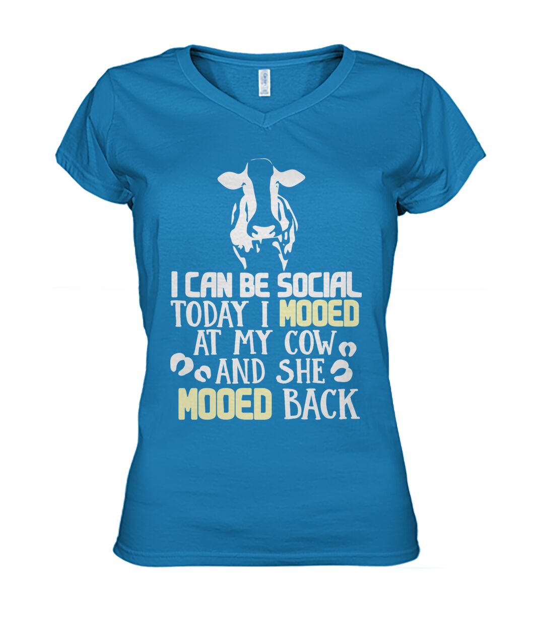i can be social today i mooed  - Men's and Women's t-shirt , Vneck, Hoodies - myfunfarm - clothing acceessories shoes for cow lovers, pig, horse, cat, sheep, dog, chicken, goat farmer