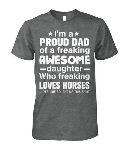 i'm a proud dad  - Men's and Women's t-shirt , Vneck, Hoodies - myfunfarm - clothing acceessories shoes for cow lovers, pig, horse, cat, sheep, dog, chicken, goat farmer