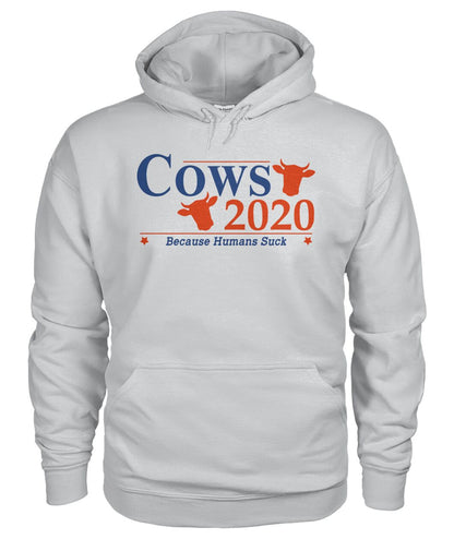 Cows 2020 because humans suck  - Men's and Women's t-shirt , Hoodies - myfunfarm