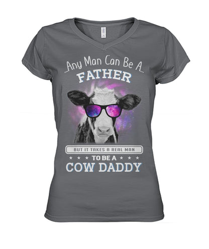 COW DADDY - Men's and Women's t-shirt , Vneck, Hoodies - myfunfarm - clothing acceessories shoes for cow lovers, pig, horse, cat, sheep, dog, chicken, goat farmer