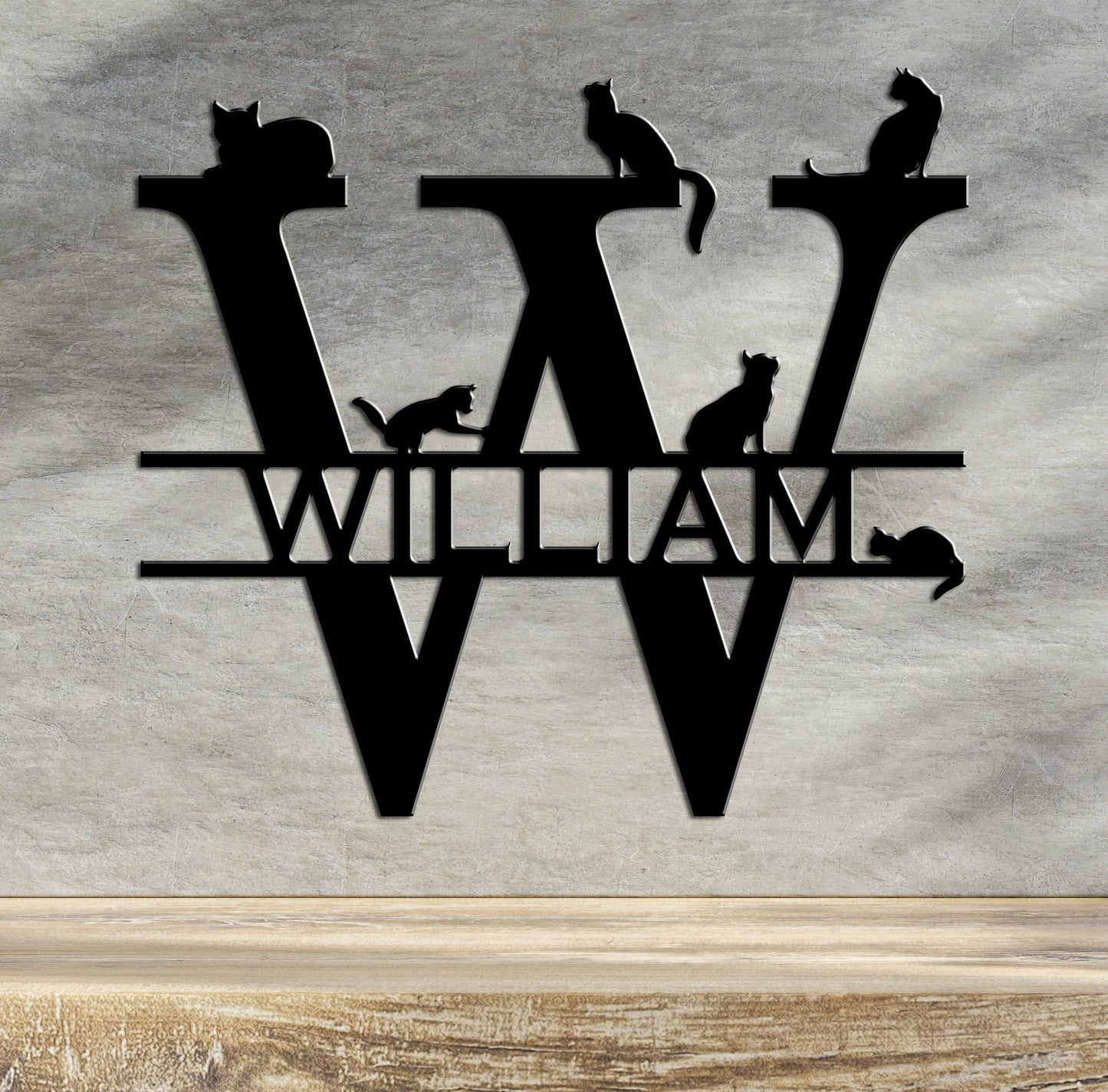 Custom name Alphabet Letters sign - Metal & Wooden