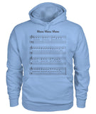 Meow Meow Meow Sheet music - funny design unisex  t-shirt , Hoodies