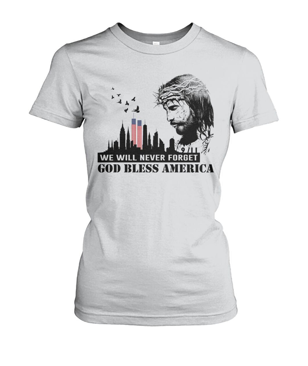 We will never forget 911 - God bless america  - unisex  t-shirt , Hoodies