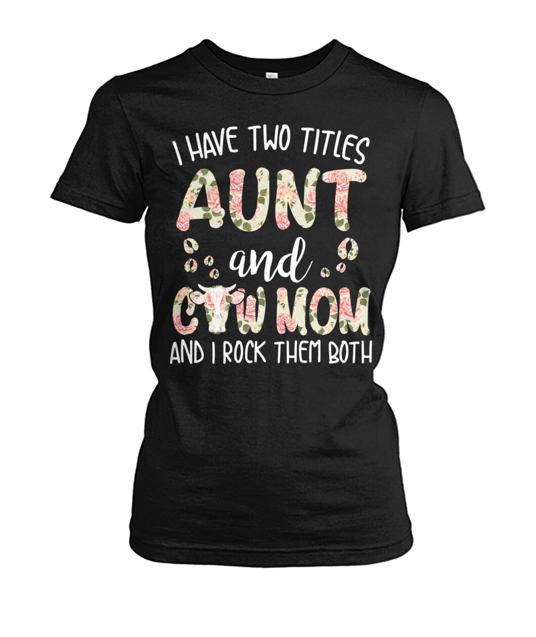 Aunt and cow mom - Men's and Women's t-shirt , Vneck, Hoodies - myfunfarm - clothing acceessories shoes for cow lovers, pig, horse, cat, sheep, dog, chicken, goat farmer