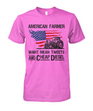 American Farmer want mean tweets and cheap diesel
