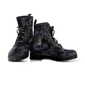 Black cow pattern Martin Boots for Women