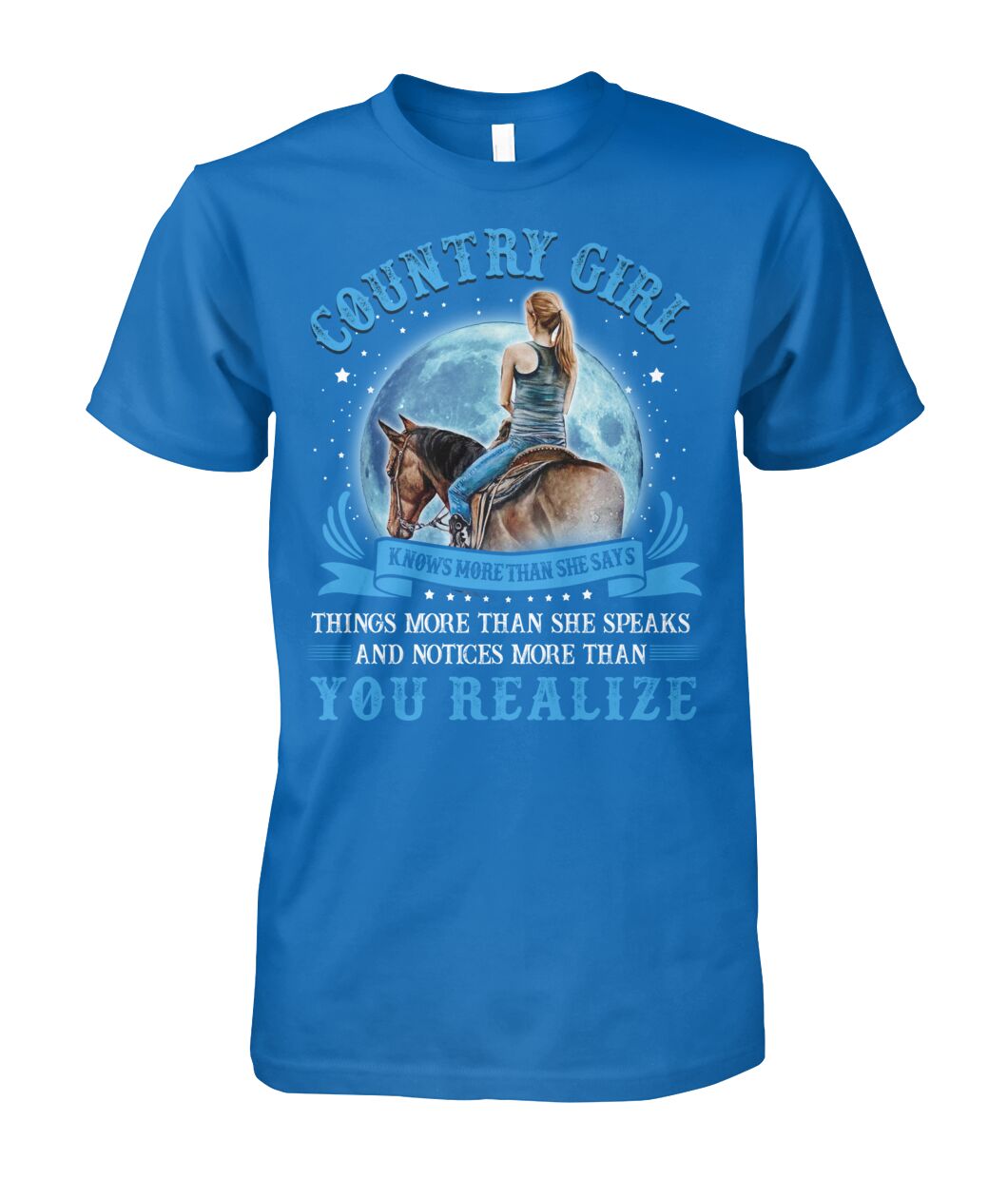 country girl knows more than she says - unisex  t-shirt , Hoodies - myfunfarm