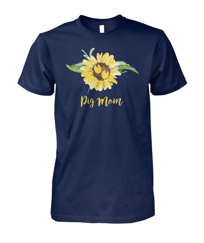 Pig  MOM - Men's and Women's t-shirt , Vneck, Hoodies - myfunfarm - clothing acceessories shoes for cow lovers, pig, horse, cat, sheep, dog, chicken, goat farmer