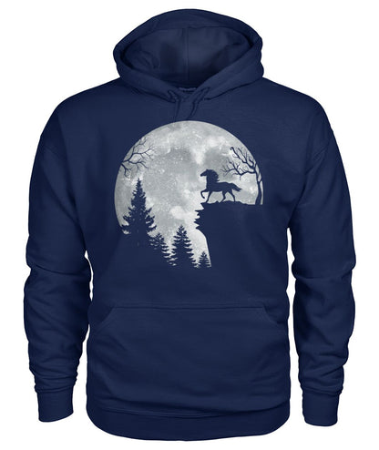 Horse in the Moon - Halloween unisex  t-shirt , Hoodies