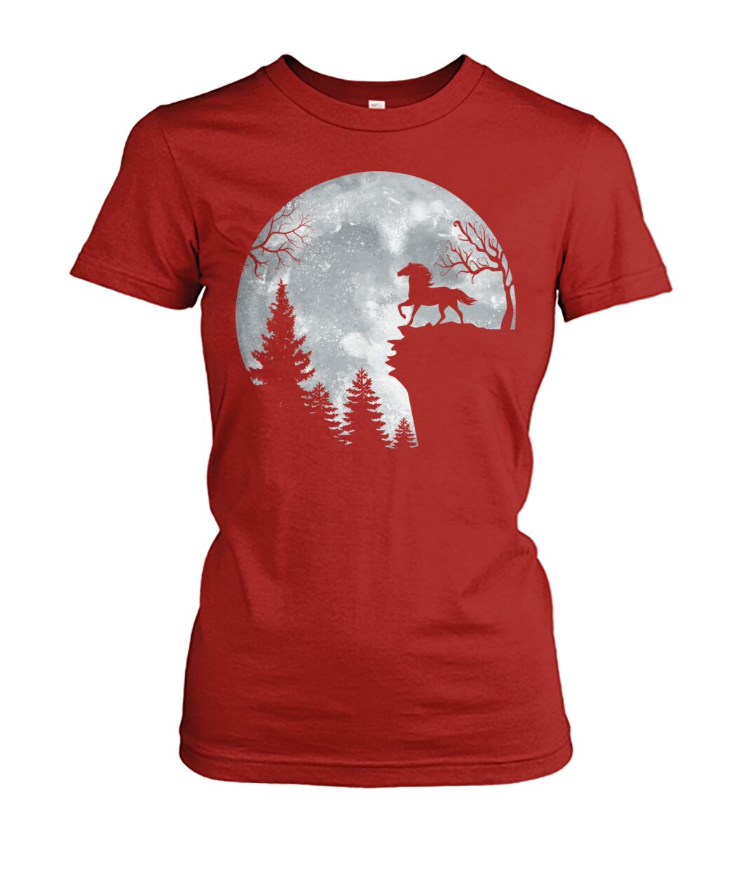 Horse in the Moon - Halloween unisex  t-shirt , Hoodies