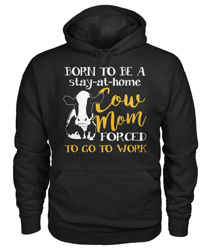 born to be a cow mom - Men's and Women's t-shirt , Vneck, Hoodies - myfunfarm - clothing acceessories shoes for cow lovers, pig, horse, cat, sheep, dog, chicken, goat farmer