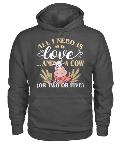 All i need i love and cows - Men's and Women's t-shirt , Vneck, Hoodies - myfunfarm - clothing acceessories shoes for cow lovers, pig, horse, cat, sheep, dog, chicken, goat farmer