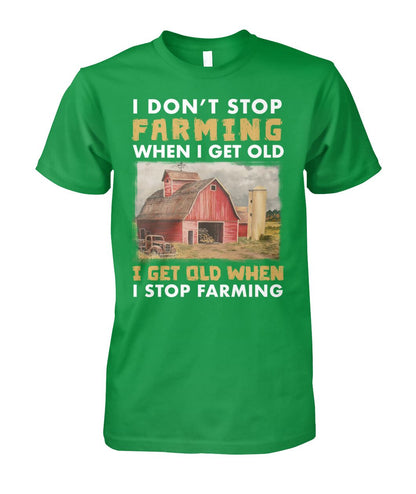I don't stop farming - unisex  t-shirt , Hoodies - myfunfarm