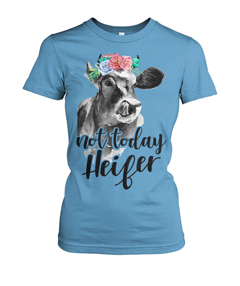 Not today Heifer - Men's and Women's t-shirt , Vneck, Hoodies - myfunfarm - clothing acceessories shoes for cow lovers, pig, horse, cat, sheep, dog, chicken, goat farmer