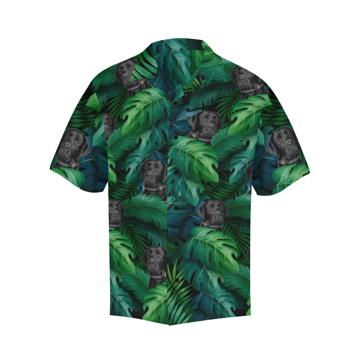 Black labrador Hawaiian Shirt - myfunfarm - clothing acceessories shoes for cow lovers, pig, horse, cat, sheep, dog, chicken, goat farmer
