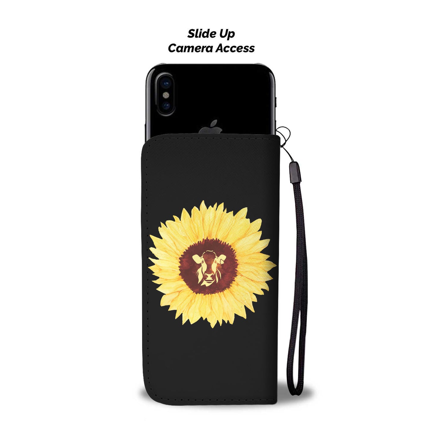 Cute cow wattercolor print sk00003 - Wallet Phone case - myfunfarm - clothing acceessories shoes for cow lovers, pig, horse, cat, sheep, dog, chicken, goat farmer