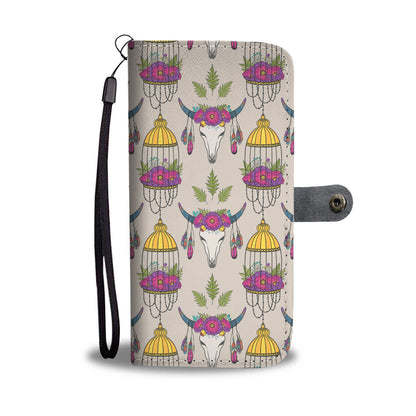 Cute cow wattercolor print sk00004 - Wallet Phone case - myfunfarm - clothing acceessories shoes for cow lovers, pig, horse, cat, sheep, dog, chicken, goat farmer