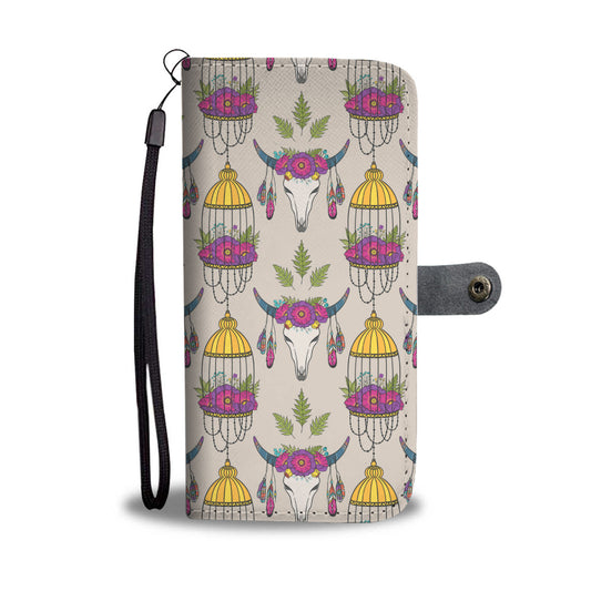 Cute cow wattercolor print sk00004 - Wallet Phone case - myfunfarm - clothing acceessories shoes for cow lovers, pig, horse, cat, sheep, dog, chicken, goat farmer