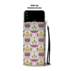 Cute cow wattercolor print sk00004 - Wallet Phone case - myfunfarm - clothing acceessories shoes for cow lovers, pig, horse, cat, sheep, dog, chicken, goat farmer