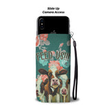 Cute cow wattercolor print sk00008 - Wallet Phone case - myfunfarm - clothing acceessories shoes for cow lovers, pig, horse, cat, sheep, dog, chicken, goat farmer
