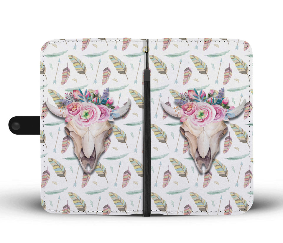 Cute cow wattercolor print sk00011 - Wallet Phone case - myfunfarm - clothing acceessories shoes for cow lovers, pig, horse, cat, sheep, dog, chicken, goat farmer