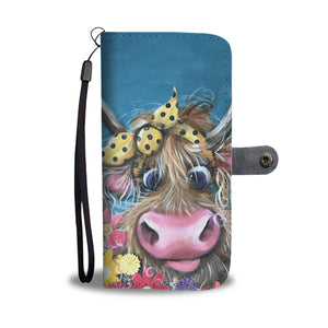 Cute cow pattern print sk00016 - Wallet Phone case - myfunfarm - clothing acceessories shoes for cow lovers, pig, horse, cat, sheep, dog, chicken, goat farmer