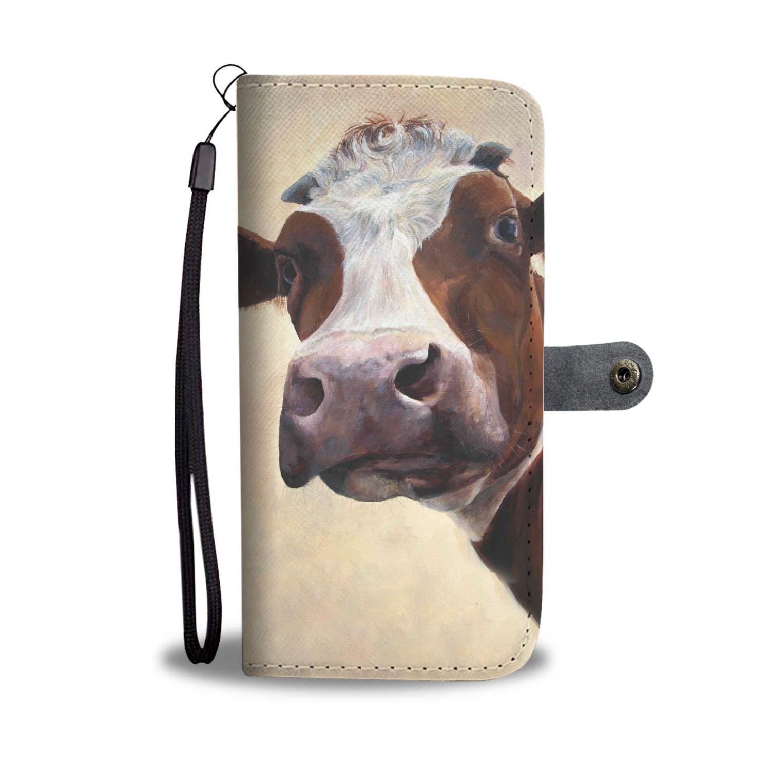 Cute cow pattern print sk00019 - Wallet Phone case - myfunfarm - clothing acceessories shoes for cow lovers, pig, horse, cat, sheep, dog, chicken, goat farmer