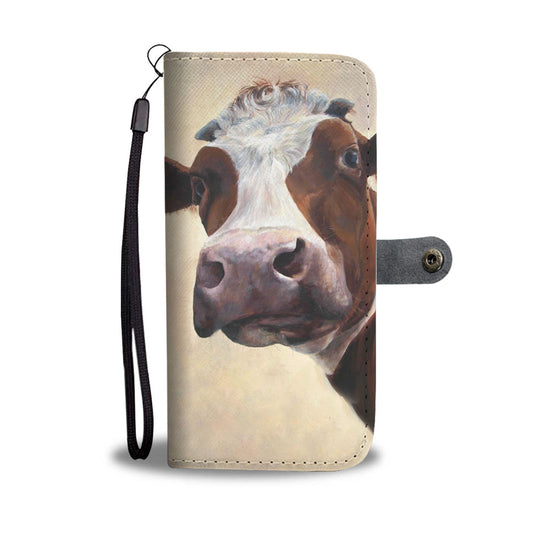 Cute cow pattern print sk00019 - Wallet Phone case - myfunfarm - clothing acceessories shoes for cow lovers, pig, horse, cat, sheep, dog, chicken, goat farmer