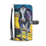 Cute cow pattern print sk00020 - Wallet Phone case - myfunfarm - clothing acceessories shoes for cow lovers, pig, horse, cat, sheep, dog, chicken, goat farmer
