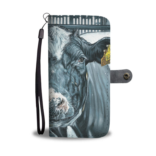 Cute cow pattern print sk00022 - Wallet Phone case - myfunfarm - clothing acceessories shoes for cow lovers, pig, horse, cat, sheep, dog, chicken, goat farmer
