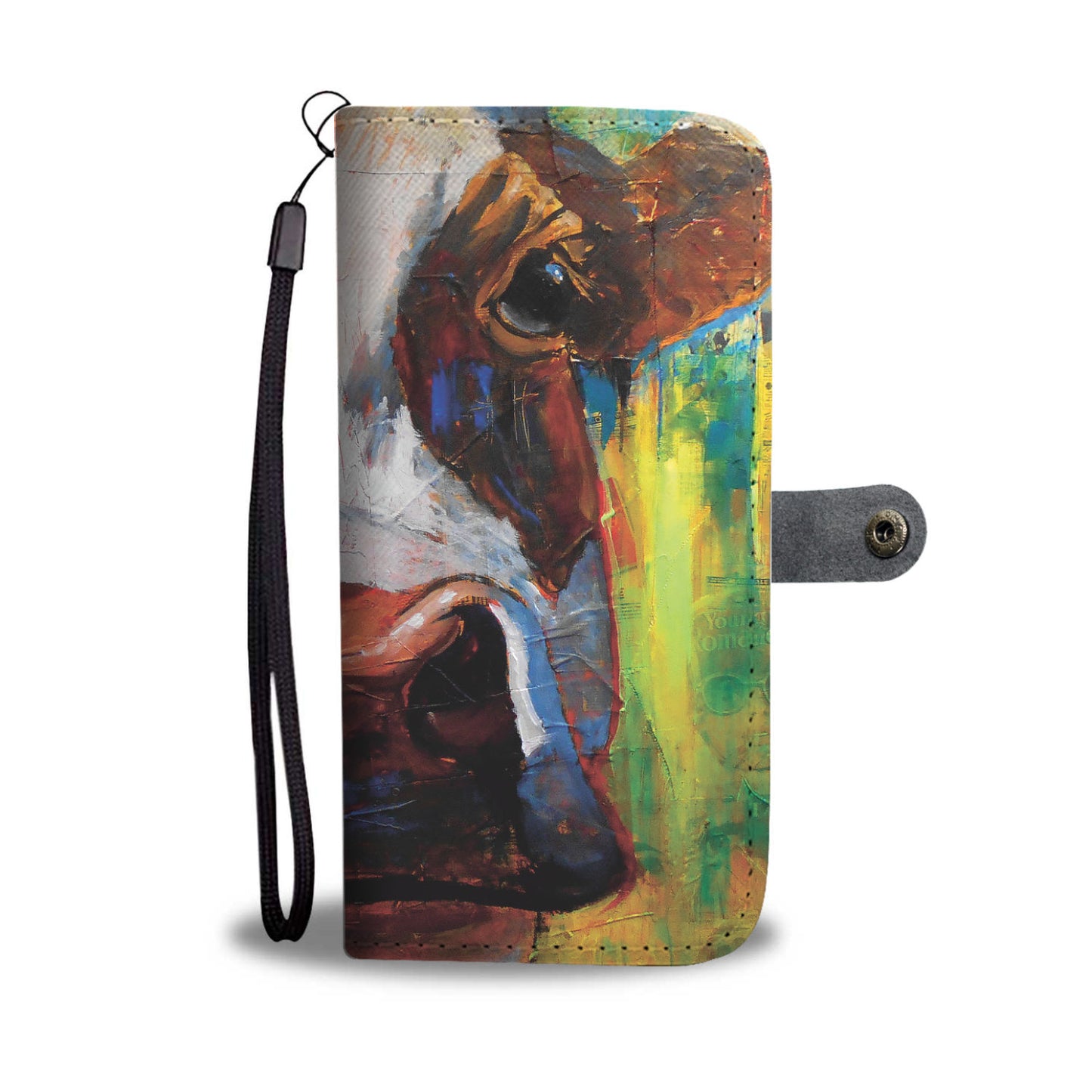 Cute cow pattern print sk00023 - Wallet Phone case - myfunfarm - clothing acceessories shoes for cow lovers, pig, horse, cat, sheep, dog, chicken, goat farmer