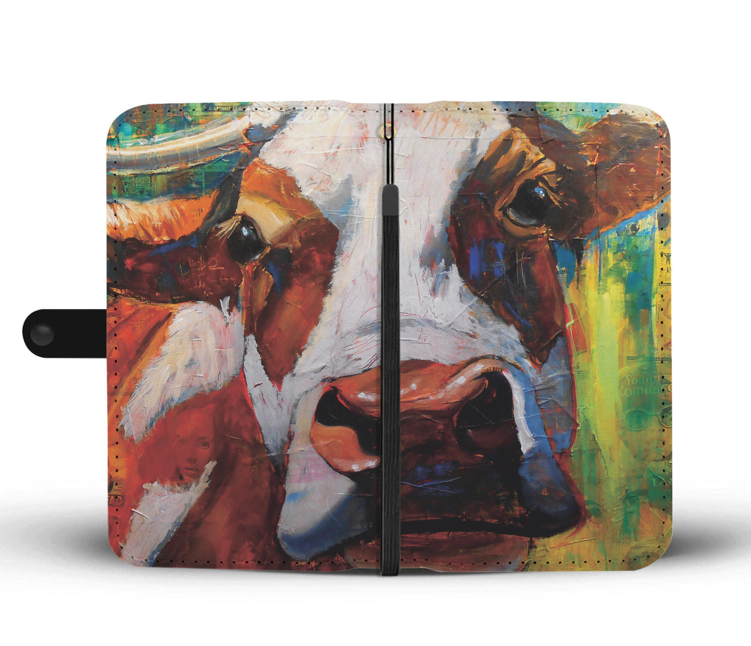 Cute cow pattern print sk00023 - Wallet Phone case - myfunfarm - clothing acceessories shoes for cow lovers, pig, horse, cat, sheep, dog, chicken, goat farmer