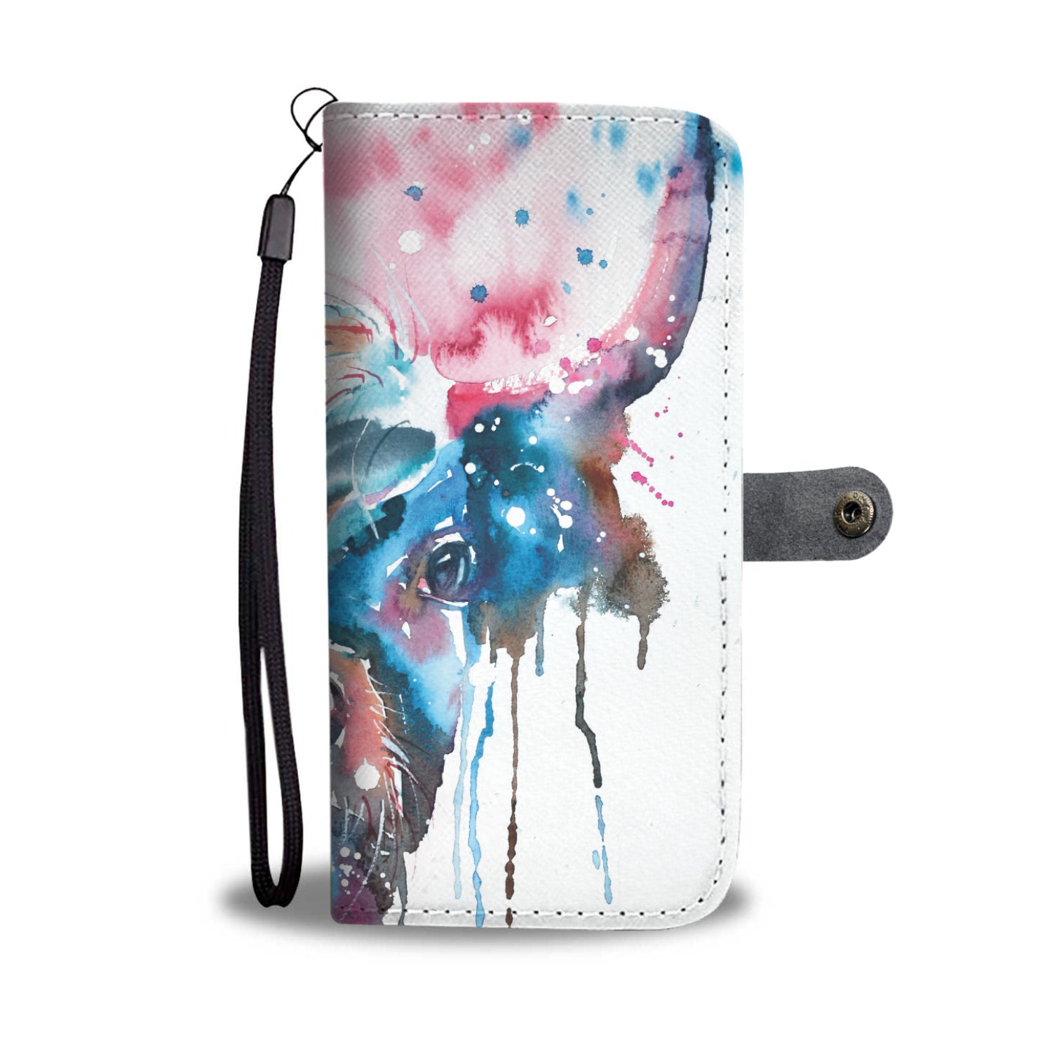 Cute cow pattern print sk00027 - Wallet Phone case - myfunfarm - clothing acceessories shoes for cow lovers, pig, horse, cat, sheep, dog, chicken, goat farmer
