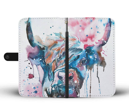 Cute cow pattern print sk00027 - Wallet Phone case - myfunfarm - clothing acceessories shoes for cow lovers, pig, horse, cat, sheep, dog, chicken, goat farmer