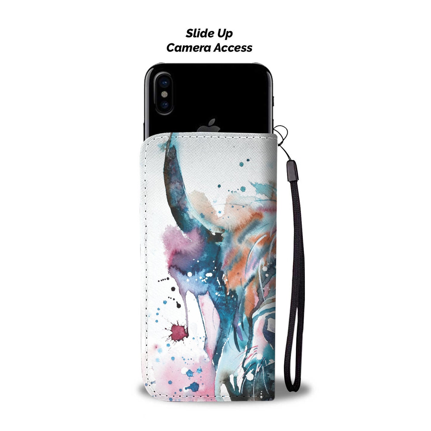 Cute cow pattern print sk00027 - Wallet Phone case - myfunfarm - clothing acceessories shoes for cow lovers, pig, horse, cat, sheep, dog, chicken, goat farmer