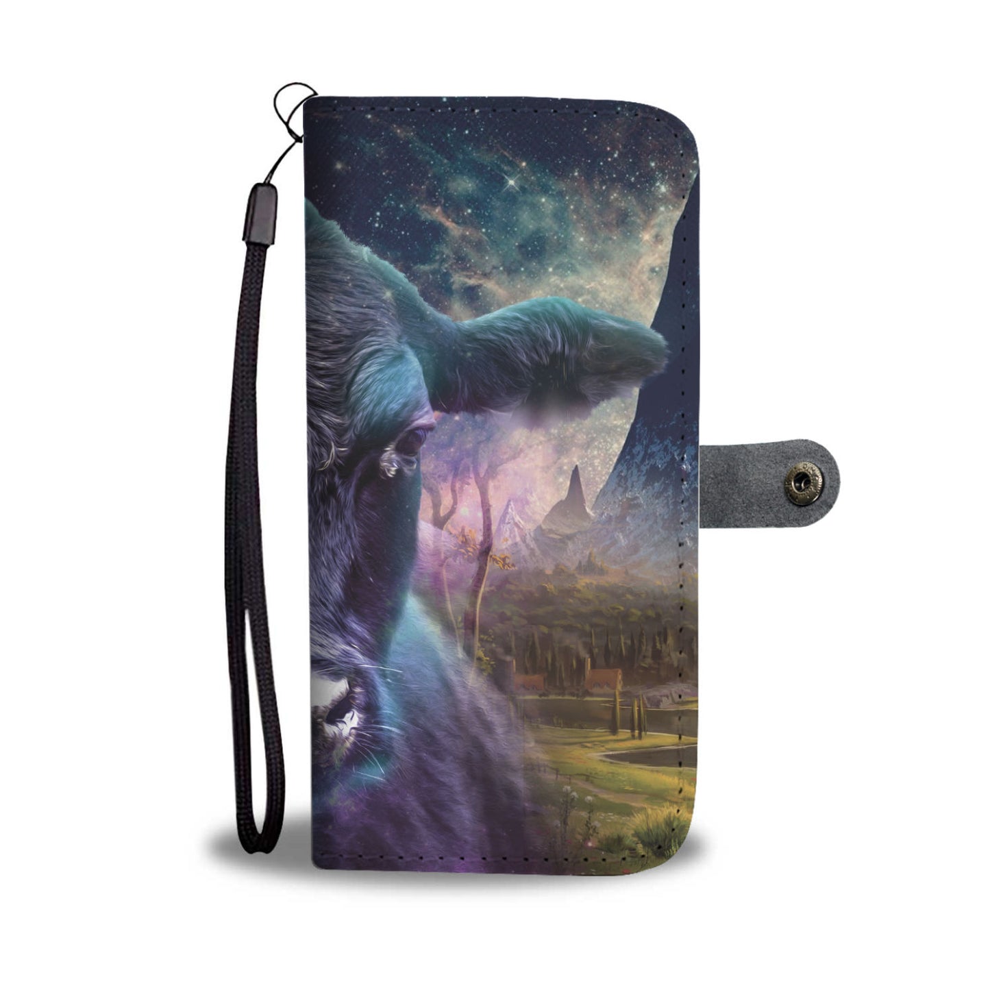 Cute cow pattern print sk00028 - Wallet Phone case - myfunfarm - clothing acceessories shoes for cow lovers, pig, horse, cat, sheep, dog, chicken, goat farmer