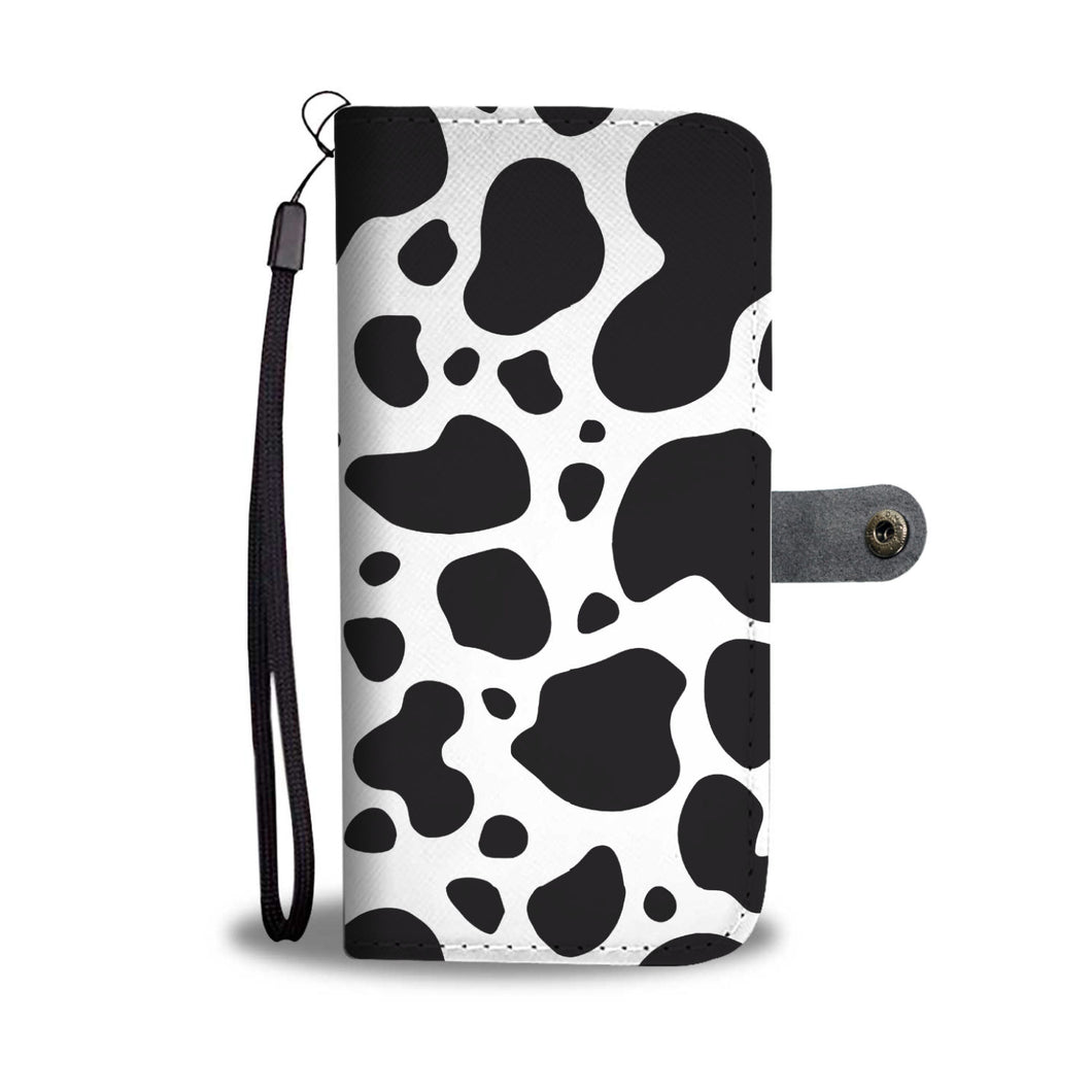 Cute cow pattern print sk00029 - Wallet Phone case - myfunfarm - clothing acceessories shoes for cow lovers, pig, horse, cat, sheep, dog, chicken, goat farmer