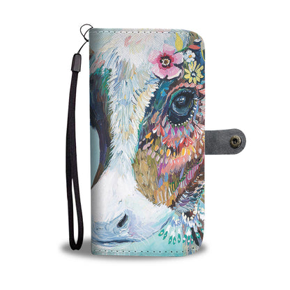 Cute cow pattern print sk00030 - Wallet Phone case - myfunfarm - clothing acceessories shoes for cow lovers, pig, horse, cat, sheep, dog, chicken, goat farmer