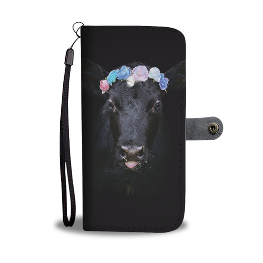 Cute cow pattern print sk00031 - Wallet Phone case - myfunfarm - clothing acceessories shoes for cow lovers, pig, horse, cat, sheep, dog, chicken, goat farmer