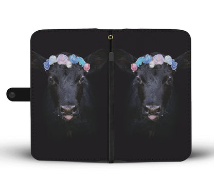 Cute cow pattern print sk00031 - Wallet Phone case - myfunfarm - clothing acceessories shoes for cow lovers, pig, horse, cat, sheep, dog, chicken, goat farmer