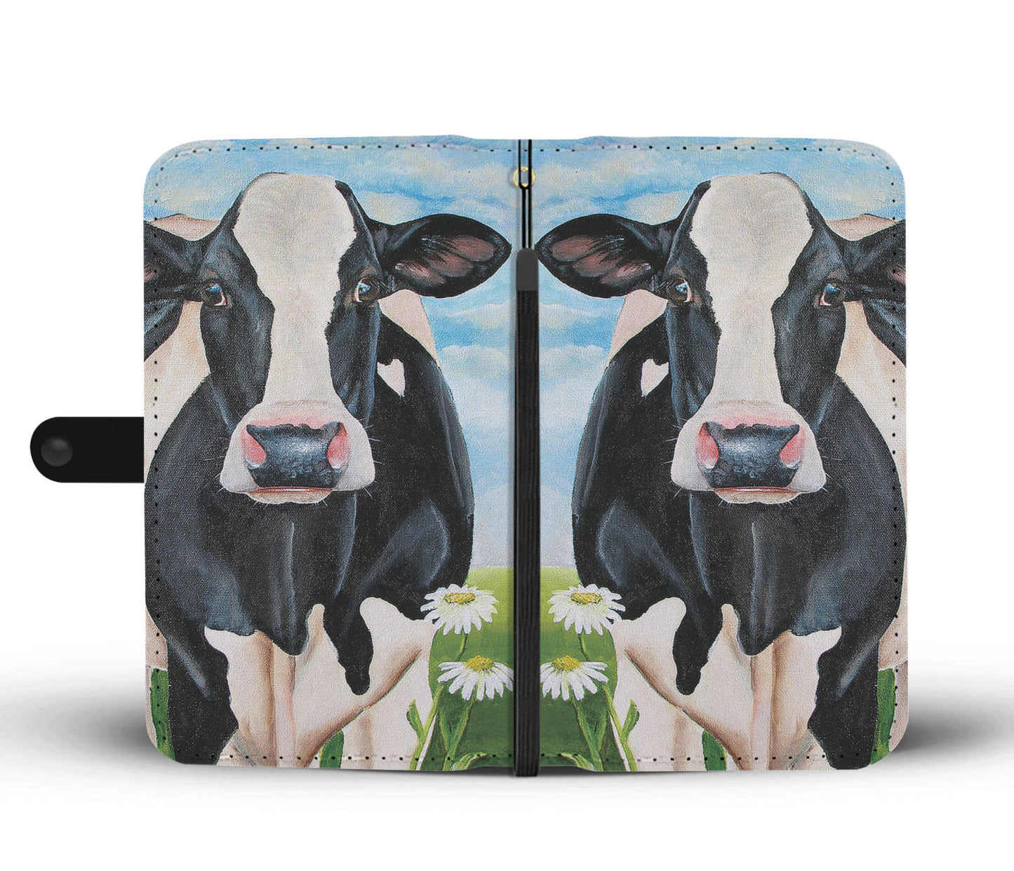 Cute cow pattern print sk00035 - Wallet Phone case - myfunfarm - clothing acceessories shoes for cow lovers, pig, horse, cat, sheep, dog, chicken, goat farmer