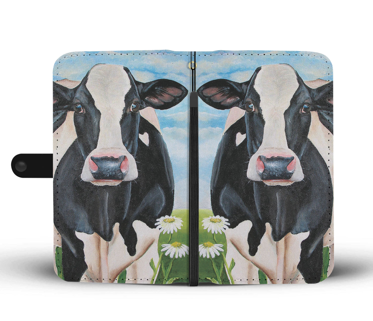 Cute cow pattern print sk00035 - Wallet Phone case - myfunfarm - clothing acceessories shoes for cow lovers, pig, horse, cat, sheep, dog, chicken, goat farmer