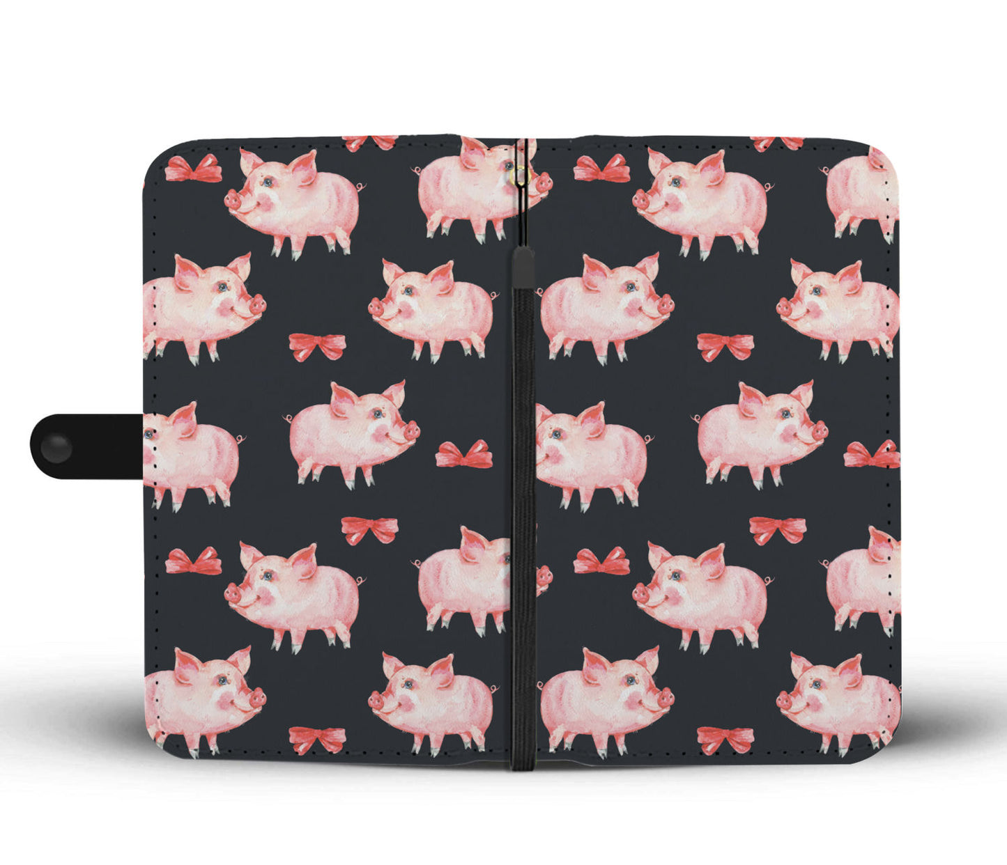 Cute pig pattern - Wallet Phone case - myfunfarm - clothing acceessories shoes for cow lovers, pig, horse, cat, sheep, dog, chicken, goat farmer