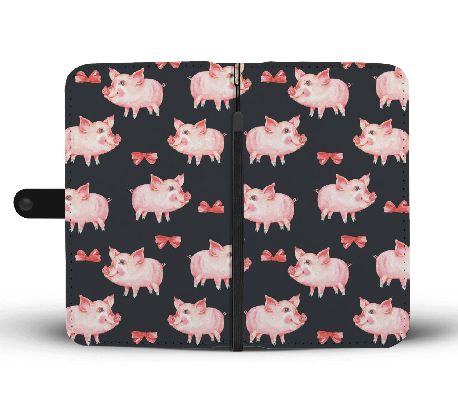 Cute pig pattern - Wallet Phone case - myfunfarm - clothing acceessories shoes for cow lovers, pig, horse, cat, sheep, dog, chicken, goat farmer