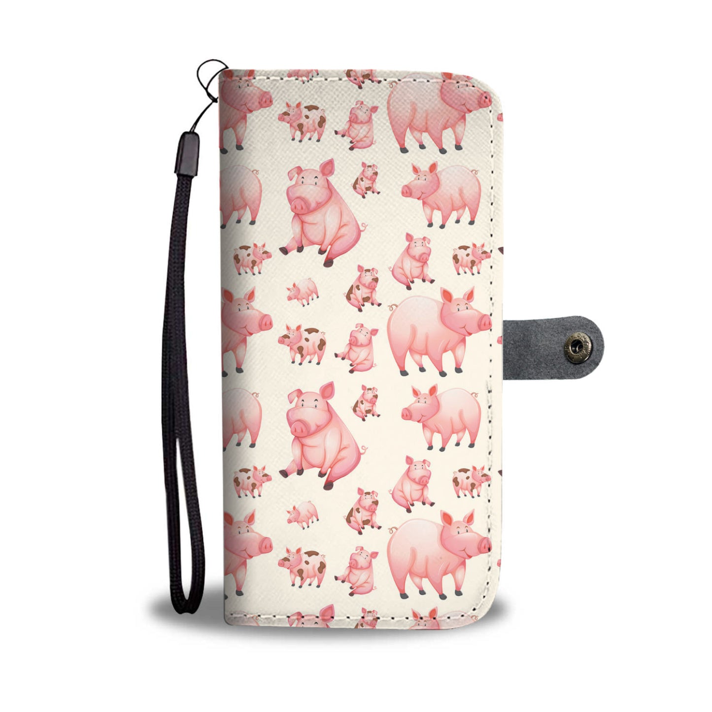 Pig pattern - Wallet Phone case - myfunfarm - clothing acceessories shoes for cow lovers, pig, horse, cat, sheep, dog, chicken, goat farmer