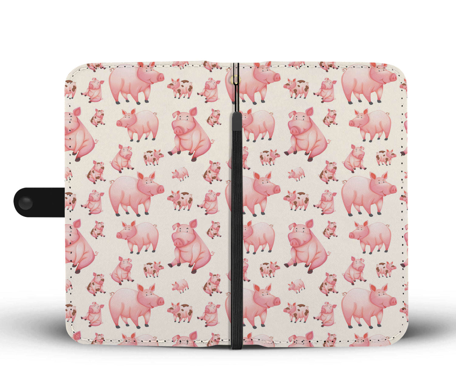 Pig pattern - Wallet Phone case - myfunfarm - clothing acceessories shoes for cow lovers, pig, horse, cat, sheep, dog, chicken, goat farmer