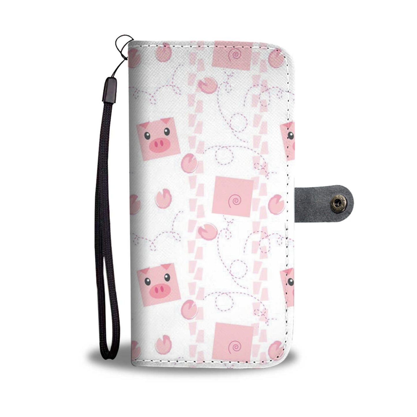 Cute pig pattern - Wallet Phone case - myfunfarm - clothing acceessories shoes for cow lovers, pig, horse, cat, sheep, dog, chicken, goat farmer